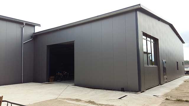 Neubau von zwei Gewerbehallen in Bergheim