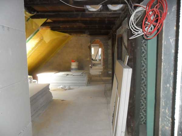 Dachgeschoss Beginn Ausbau