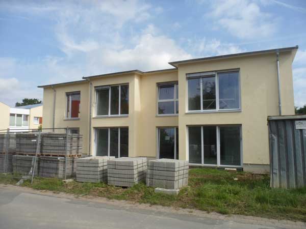 fertiggestelltes Gebäude